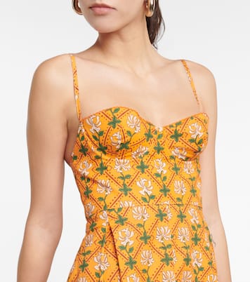 Mambo cotton poplin midi dress | Agua by Agua Bendita