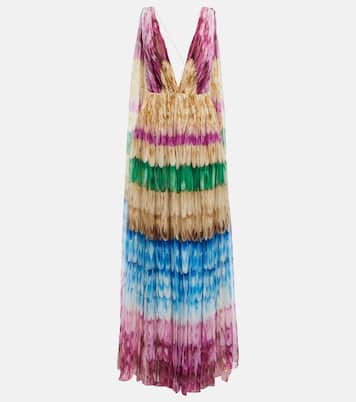 Printed silk gown | Valentino