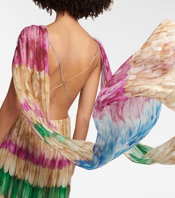 Printed silk gown | Valentino