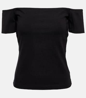 Agda off-shoulder cotton-blend top | Agolde