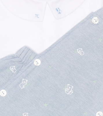 Cotton-blend bodysuit and overalls set | Tartine et Chocolat