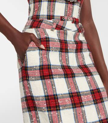Low-rise wool-blend maxi skirt | Alessandra Rich