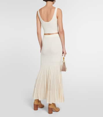 Cropped knitted wool top | Chloé