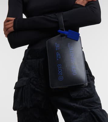 Clutch Zip Tie Medium in pelle | Off-White