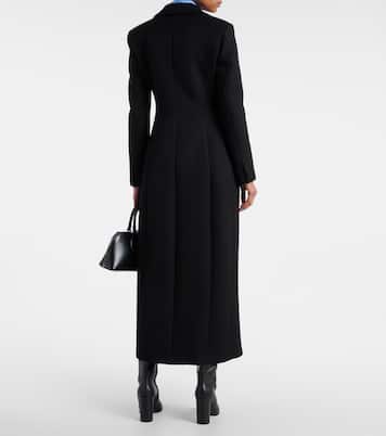 Single-breasted wool-blend coat | Valentino