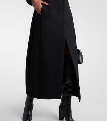 Single-breasted wool-blend coat | Valentino