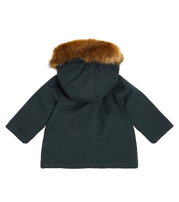 Baby Daunenmantel Dalexio mit Faux Fur | Bonpoint