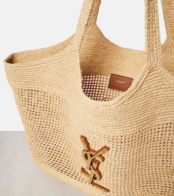 Cabas Icare en raphia | Saint Laurent