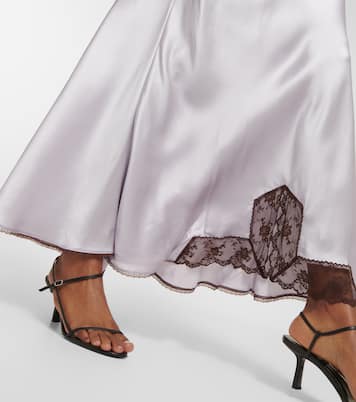Robe Aries aus Seide mit Spitze | SIR