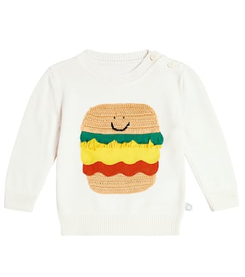Baby - Pullover in cotone con intarsio | Stella McCartney Kids