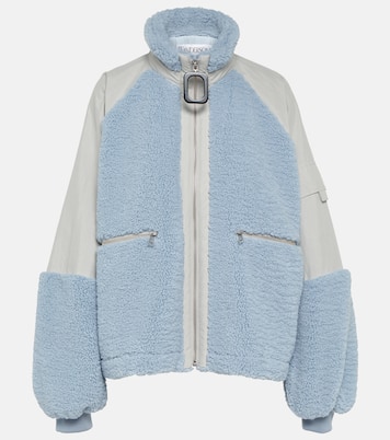 Colorblocked fleece-trimmed jacket  | JW Anderson