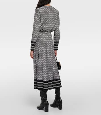 Falda midi Norris de mezcla de seda | Veronica Beard