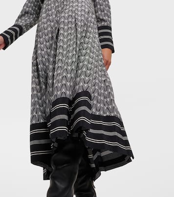 Falda midi Norris de mezcla de seda | Veronica Beard