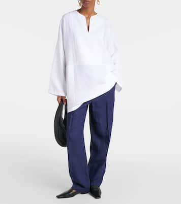 Weite Hose aus Leinen | Loro Piana