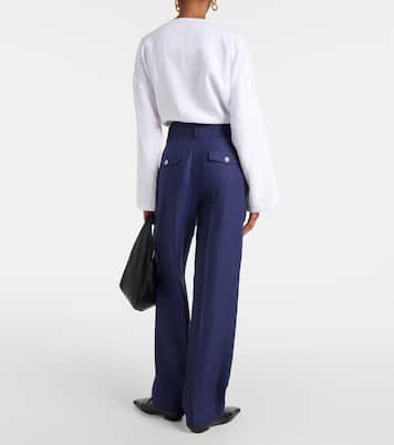 Weite Hose aus Leinen | Loro Piana