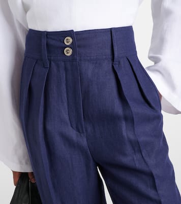 Weite Hose aus Leinen | Loro Piana