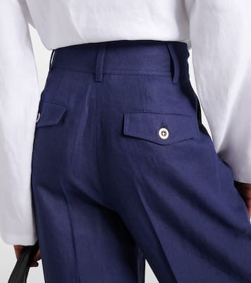 Weite Hose aus Leinen | Loro Piana