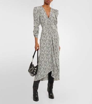 Abito midi Albiniga in misto seta | Isabel Marant