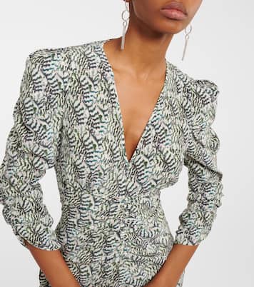Abito midi Albiniga in misto seta | Isabel Marant