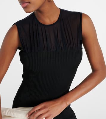 Vestido midi Niki de jersey translúcido | Proenza Schouler