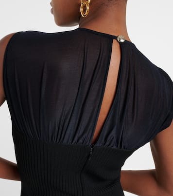 Vestido midi Niki de jersey translúcido | Proenza Schouler