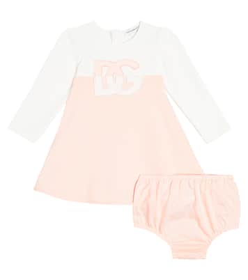 Baby DG cotton dress | Dolce&Gabbana Kids