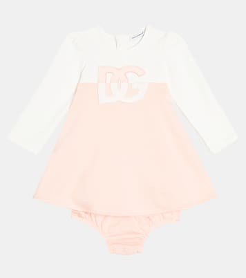 Baby DG cotton dress | Dolce&Gabbana Kids