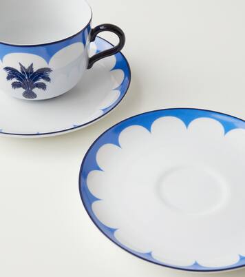 Jaipur set of 2 teacups and saucers | Aquazzura Casa