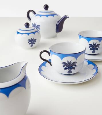 Jaipur set of 2 teacups and saucers | Aquazzura Casa