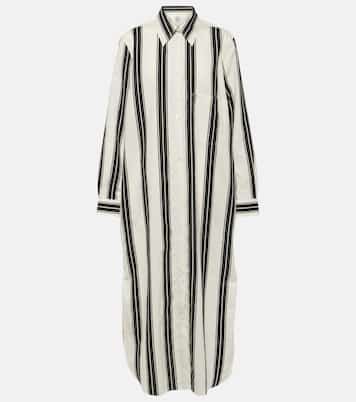 Abito chemisier in misto cotone jacquard | Toteme