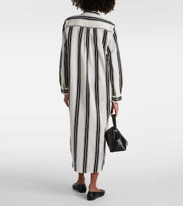 Abito chemisier in misto cotone jacquard | Toteme