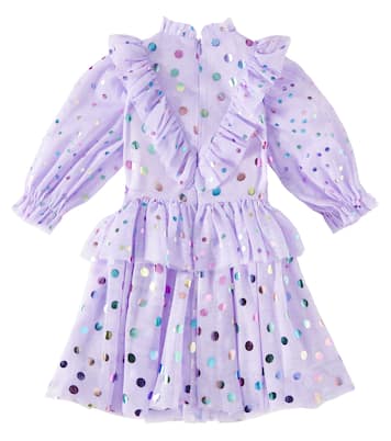 Abito in tulle a pois con balze | Stella McCartney Kids
