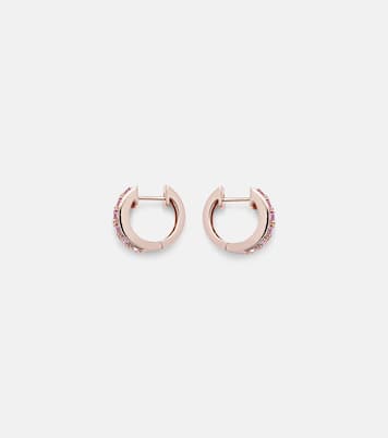 Boucles d'oreilles Lola en or rose 18 ct, diamants et saphirs | Anita Ko