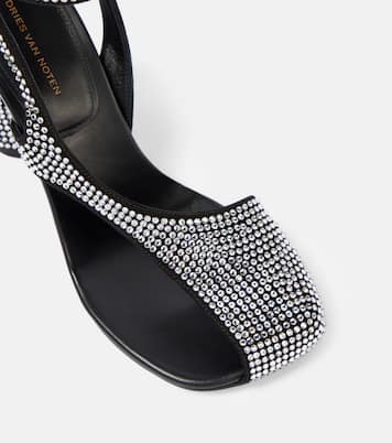 Pumps aus Leder mit Kristallen | Dries Van Noten