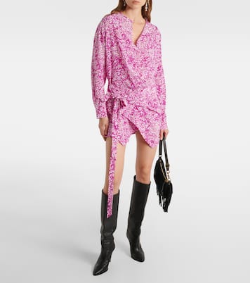 Habla draped silk-blend minidress | Isabel Marant
