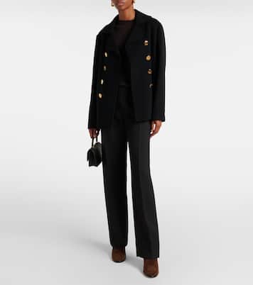 Ankle Boots T Lock aus Veloursleder | Tory Burch