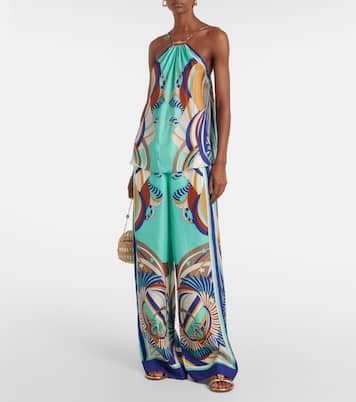 Top in seta con stampa | Camilla