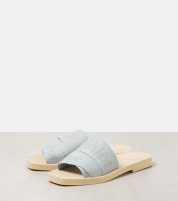 Mules brodées Woody à logo | Chloé