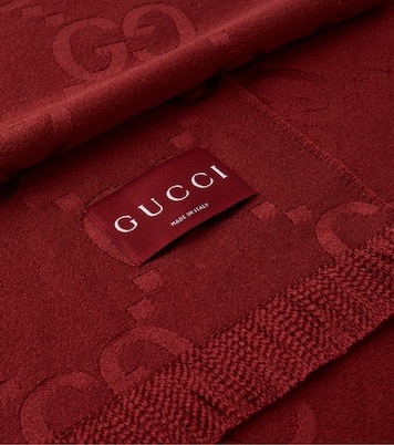 GG wool and silk jacquard blanket | Gucci