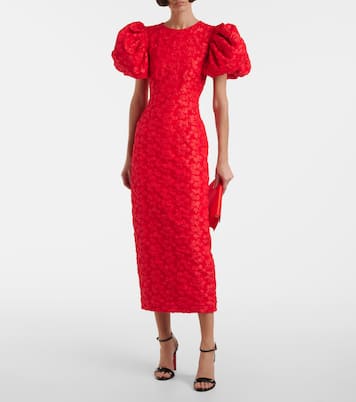 Robe midi en jacquard | Rotate