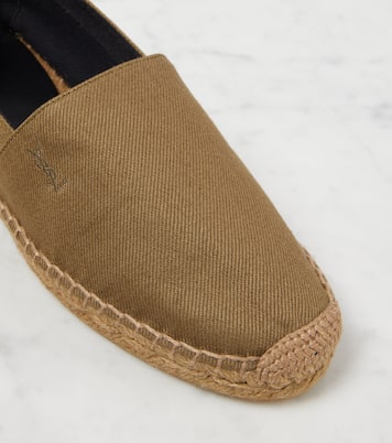 Cassandre cotton gabardine espadrilles | Saint Laurent