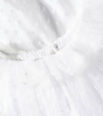 Besticktes Kleid Nuance aus Tüll | Bonpoint