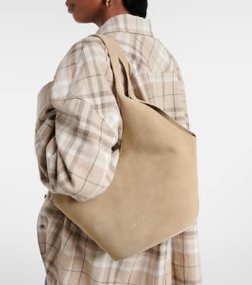 Sac Phantom Bucket Medium en daim | Aesther Ekme