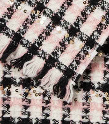 Bufanda de tweed con lentejuelas | Valentino