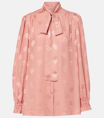 Blouse DG en satin de soie | Dolce&Gabbana