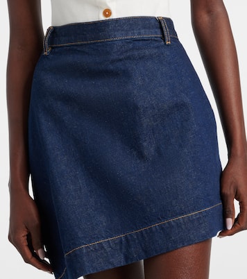 Falda en denim Sailor Orb asimétrica | Vivienne Westwood