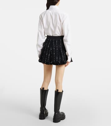 Shorts in tweed a righe | Sacai