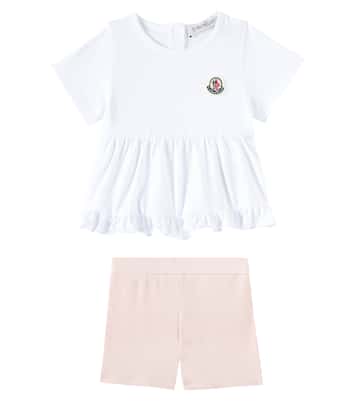 Bebé - set de camiseta y shorts en mezcla de algodón | Moncler Enfant