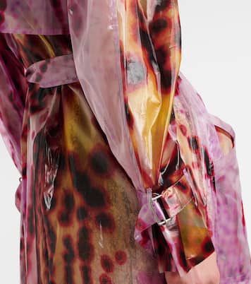 Printed double-breasted trench coat | Dries Van Noten