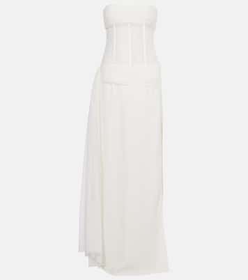 Bridal - Abito a corsetto con velo | Christopher Esber